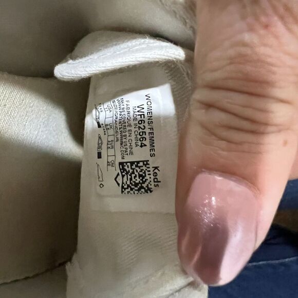 Keds Womens White Kickstart Rainbow Webbing Stripe Sneakers Size 11 Dream Foam - Picture 12 of 13